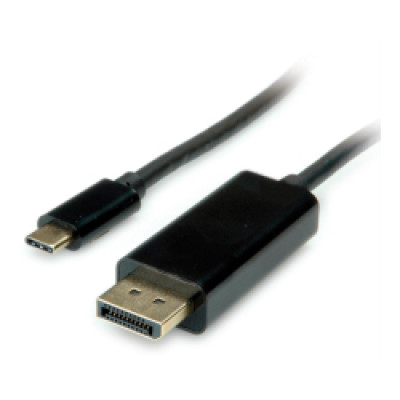 Kabel USB-C - DP, M/M, 2.0m, crni